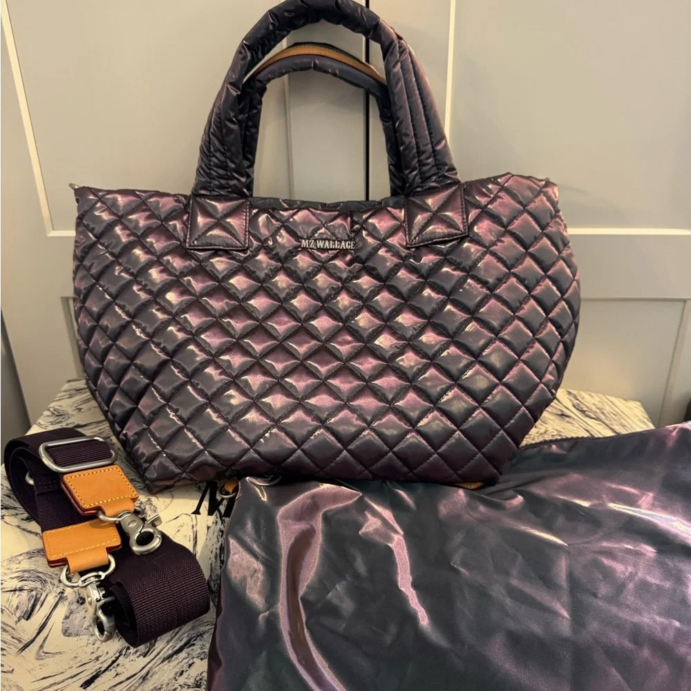NWT MZ Wallace Small Metro Tote Deluxe Gemstone Iridescent RARE - Picture 3 of 13